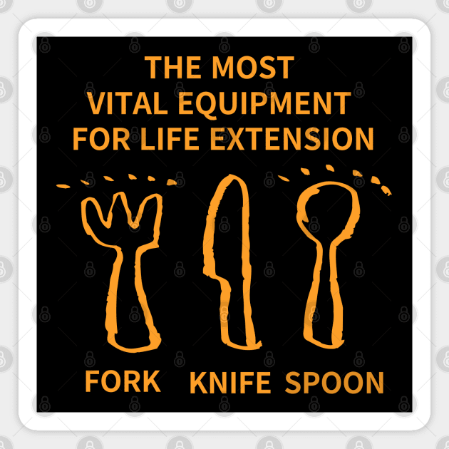 THE MOST  VITAL EQUIPMENT  FOR LIFE EXTENSION Magnet by zzzozzo